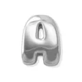 Pendentif charme lettre A gonflable en argent pour bracelet bijoux artisanaux DIY. - Lettre A