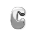 Pendentif lettre C en métal argenté 3D pour accessoire de fabrication de bijoux de bracelet DIY - Lettre C