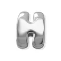 Pendentif lettre H en métal argenté pour accessoires de fabrication de bijoux de bracelet DIY. - Lettre H