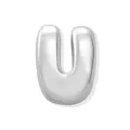 Pendentif lettre U argentée gonflée pour bracelet fabrication bijoux accessoires mode. - Lettre U