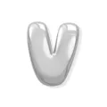 Pendentif lettre V en métal argenté pour accessoires de bracelets et colliers faits à la main. - Lettre V