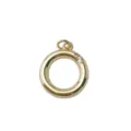 Gold plated brass letter O pendant sparkling stone DIY necklace jewelry accessory elegant charm. - Letter O / Gold