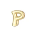 Gouden Gepofte Letter P Hanger DIY Koper 18K Verguld Bedel Armband Halsketting Deel - Letter P - Goud