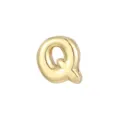 Vergulde opgeblazen letter Q hanger DIY bedel ketting armband sieraden accessoire - Letter Q - Goud