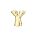 Gouden Ballon Letter Y Hanger DIY Bedel voor Ketting Armband 18K Verguld Koper Stijl - Letter Y - Goud
