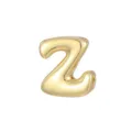Verguld 3D Letter Z Hanger Glanzende Ballon Alfabet Sieraden DIY Accessoires Voor Ketting - Letter Z - Goud