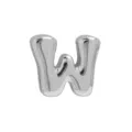 Zilveren ballon letter W hanger bedel voor DIY handgemaakte kettingen en armbanden accessoires - W-Platina