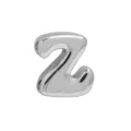 Zilverkleurige glanzende letter Z metalen bedel hanger voor DIY armband ketting accessoires. - Z-Platina