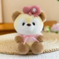 Cute plush toy stuffed animal cartoon bear doll cute desktop companion plushie toy - Squirrel