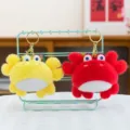 Simpatico portachiavi granchio di peluche, morbido animale imbottito per decorare la borsa. - Granchio / Ciondolo premium da 4 pollici