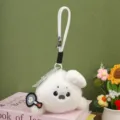 Cute Sea Otter Plush Keychain Chef Hat Seal Doll Bag Charm Pendant Soft Toy Gift - White