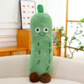 Cute cucumber plush pillow, green vegetable stuffed toy, long cartoon doll gift for girls - Cucumber Throw Pillow / 28cm