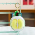 Joli porte-clés en peluche fruit mini pendentif de sac à dos accessoire jouet duveteux. - Durian / Pendentif de qualité supérieure 4 pouces