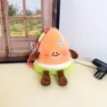 Süßes Obst Plüschtier Puppe Anhänger Schlüsselanhänger weiche Tasche Charme Geburtstagsgeschenk - Wassermelone