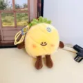Süßer Ananas Plüschtier Schlüsselanhänger, weicher gefüllter Frucht Anhänger für Taschen. - Ananas