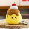 Joli pendentif en peluche pudding, charmant accessoire de sac dessert et joli porte-clés. - Pudding au Caramel / Pendentif de qualité supérieure 4 pouces