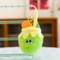 Adorable porte-clefs peluche fruit mignon petit pendentif doux pour decor de sac a dos. - Tasse de Thé au Lait / Pendentif de qualité supérieure 4 pouces