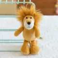 Cute cartoon lion plush toy keychain fluffy cute bag pendant animal doll accessory gift item - Lion
