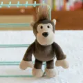 Cute cartoon monkey plush keychain bag pendant soft toy cute accessory for keys and bags - Monkey