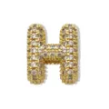 Buchstabe H Pave Strass Anhänger, vergoldete DIY Initialen Halskette Schmuck Zubehör. - Gold Buchstabe H