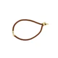 Handgemaakte bruine nylon gevlochten koord armband DIY sieraden accessoire verstelbare sluiting. - Donkerbruin