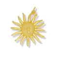 Colgante de cara de sol dorado accesorio de joyería DIY estilo vintage dije collar - G014-8