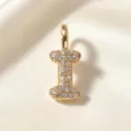 Verguld Letter I Zirkoon Hanger Delicaat Veelzijdig Minimalistisch Stijlvol Sieraden - Letter I