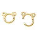Goldene Bär Geformte Klappscharnier Schmuck Verbinder DIY Charm Verschlüsse Zubehör - Panda-Ringe