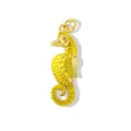 Colgante de caballito de mar bañado en oro con esmalte amarillo accesorios de joyería DIY finos. - Caballito de Mar Esmalte Amarillo (W0284) / W0284-amarillo