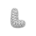 Silber Pave Diamant Buchstabe L Anhänger Charm DIY Halskette Zubehör Elegantes Geschenk - Silber Buchstabe L