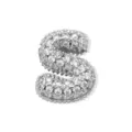 Silberner Buchstabe S Pave Kristall Anhanger fur DIY Halskette Damen Modeschmuck Set - Silber Buchstabe S