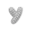 Silber voller Diamant Buchstabe Y Anhänger Halskette süße DIY Name Schlüsselbein Kette - Silber Buchstabe Y