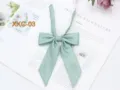 Élégant nœud papillon sergé vert sauge pour femmes accessoire uniforme JK détail - Vert clair