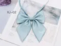 Korean style college cute light blue glitter bow tie JK uniform collar accessory for women - Light Blue