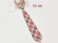 Pre-tied JK plaid tie for women, classic British style academy necktie for daily school uniform wear. - TR-06