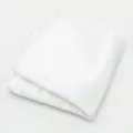 Effen witte pochet voor heren, glanzende polyester zijde zakdoek pak accessoire. - Wit