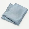 Heren effen glanzend pochet voor pak zakdoek stijlvolle elegante gladde stof. - Grijs