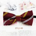 Nœud papillon bordeaux style britannique pour enfants rayures jaunes bleues modèle - Bordeaux Logo M