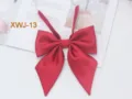 Einfarbige rote feine Köper Fliege spitz JK Uniform Kragen Blume Accessoire für Frauen Mädchen - Rot