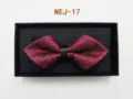 Men's fashion bow tie with gift box packaging, perfect for wedding, business and formal events. - Diamond Plaid (NEJ-17)