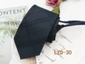 Black striped zipper necktie for men, 8cm business formal lazy tie ready to wear. - Black Striped (LZD-30)