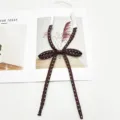 Cravate uniforme JK à pois marron, ruban col marin japonais pré-noué modèle variante - Café