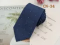 Classic blue business men jacquard necktie formal wear stylish patterned tie for suit - CN-34