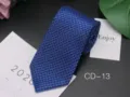 Men business necktie 8cm wide blue jacquard striped formal wear tie for office interview wedding suit accessories. - CD-13