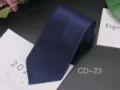 Detailed shot of dark blue men business tie, fine texture fabric, professional accessory. - CD-23