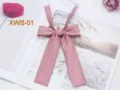 Solid color twill JK uniform bow tie, cute pink sailor suit collar tie for women and girls daily wear. - Cherry Pink