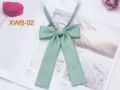 Solid color twill JK uniform bow tie, cute sailor suit collar accessory for women daily wear. - Light Green