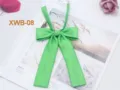 Solid green twill bow tie JK uniform collar ribbon cute sailor suit accessory for women - Grass Green