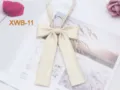 Solid color twill long bow tie for women JK uniform sailor suit neckwear accessory. - Beige