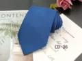 Classic blue business necktie for men, elegant woven jacquard formal suit tie for work. - CD-36